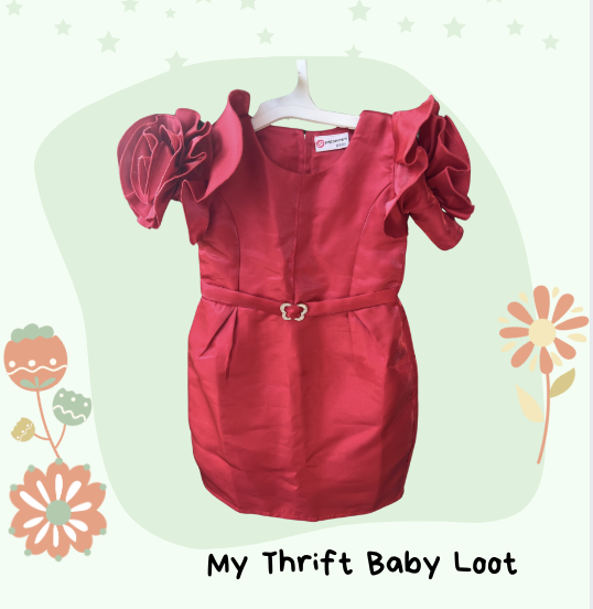 NEW Peppermint red party dress (4-5 years)